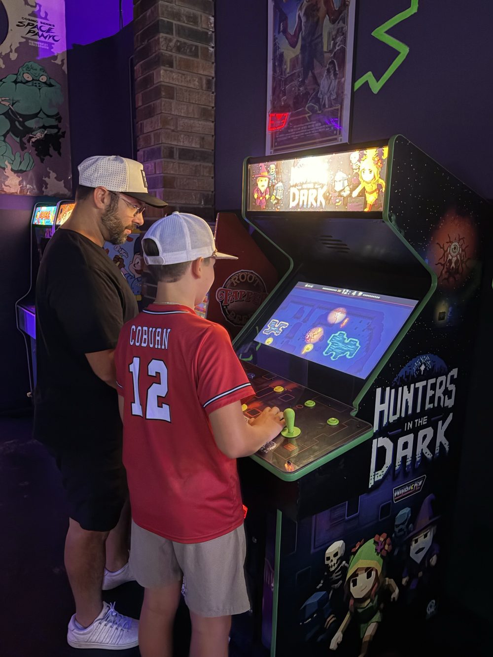 Custom Hunters in the Dark arcade cabinet at Wayback's Arcade
